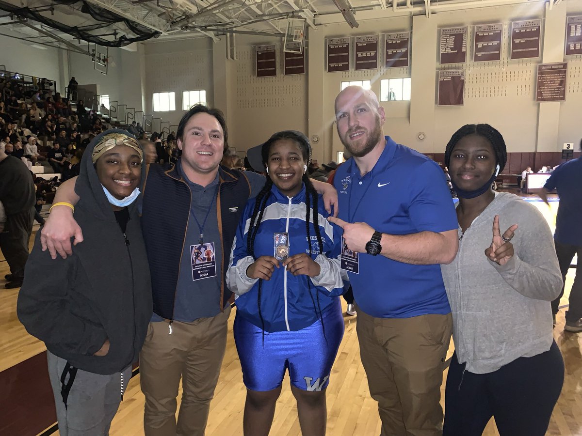 RFPope24's tweet photo. BCIT Girls Wrestling first ever State Medal Winner! Great job getting on that podium and great season Panthers! Proud to be your coach. @BCITTWEETS @BcitWestampton https://t.co/DXcaGKveAu