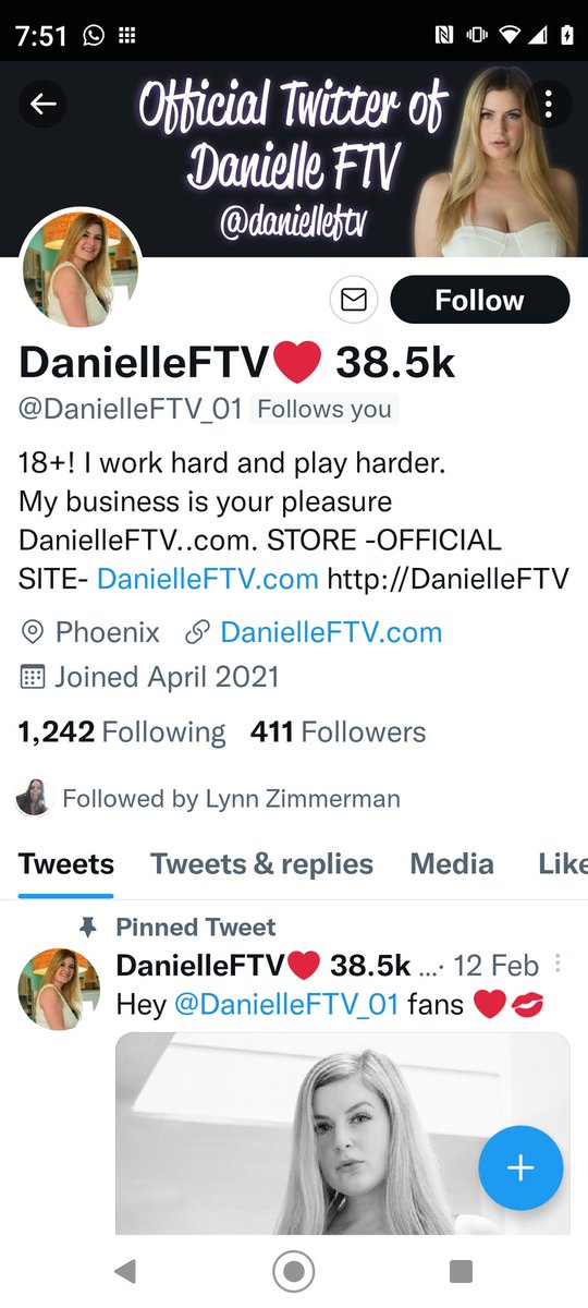 I counted 17 twitter accounts of her just now