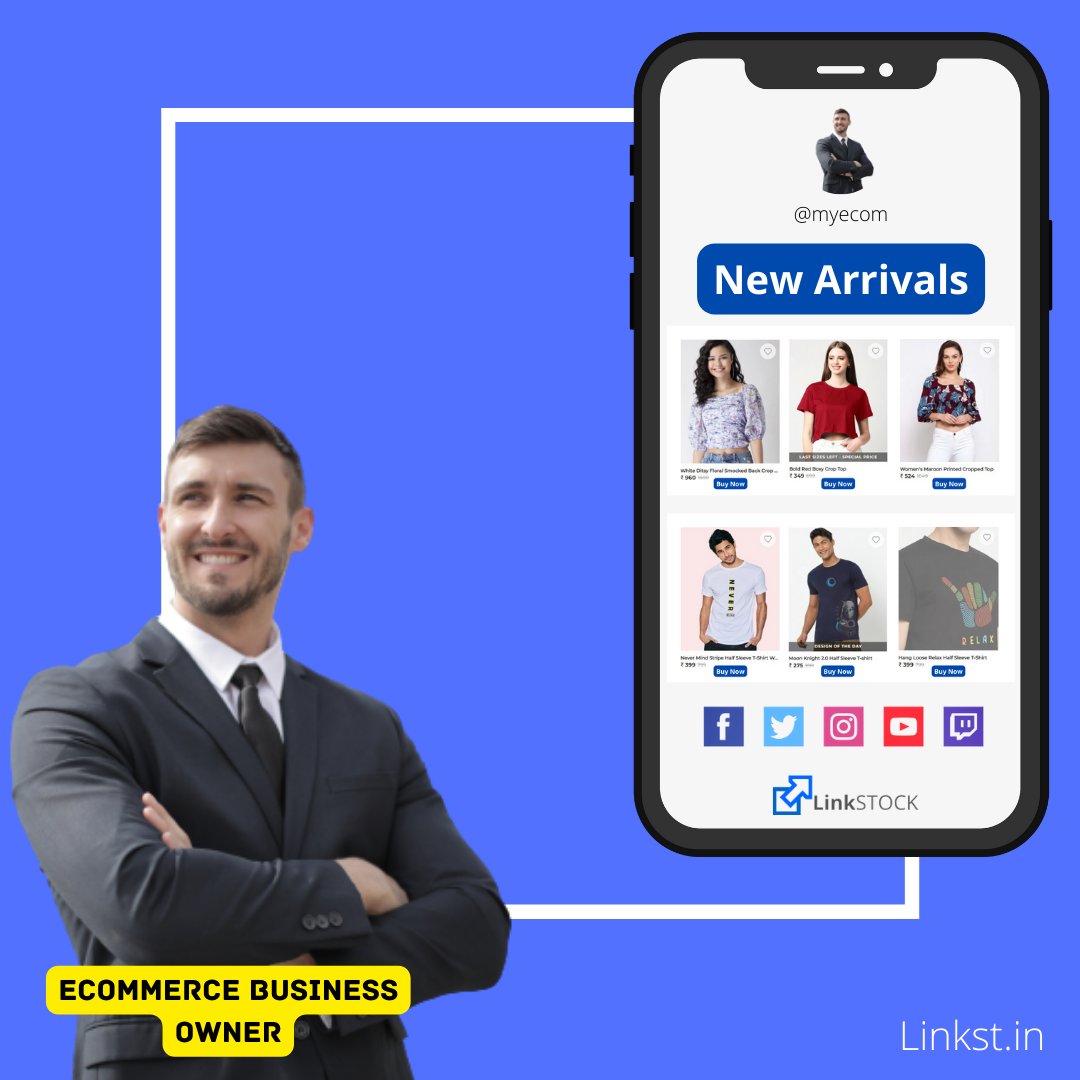 Linkstockin's tweet photo. List all of your products on LinkStock account. LinkStock creates a quicker route to purchase that converts social media audiences into customers.
https://t.co/1djBhFwqtB
#linkstock #biolinkmaker #Instagramlinkmaker #linkst https://t.co/gZFeGix7Bk