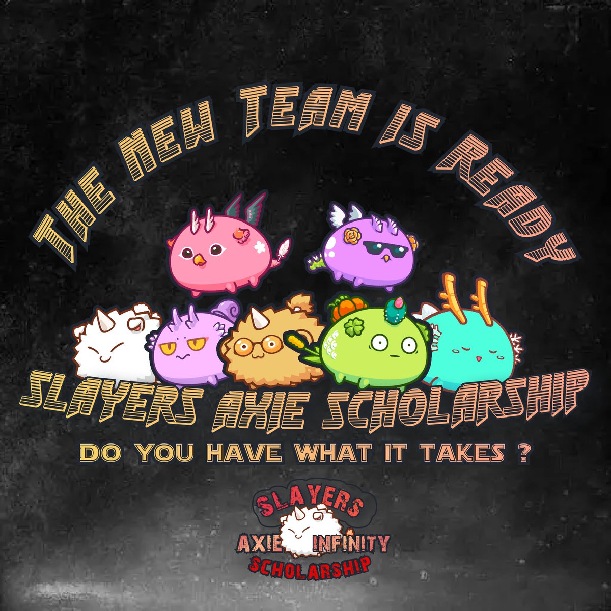 SlayerAxie's tweet photo. 🎉Slayer's Axie GIVEAWAY🎉

We will choose a lucky winner to get an interview.

Mechanics:
👉Must be on Discord
👉Followed all of our social media
👉Retweet this post and tag your 3-5 friends.

https://t.co/ysDlbGKQXq

We will announce the winner on February 23, at 7PM.

#slayer https://t.co/kTXwKIStxN