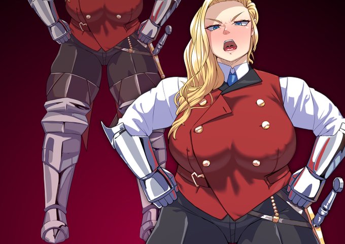 「絶対負けない。貴様なんか大っ嫌いだもん!」って感じの女騎士 