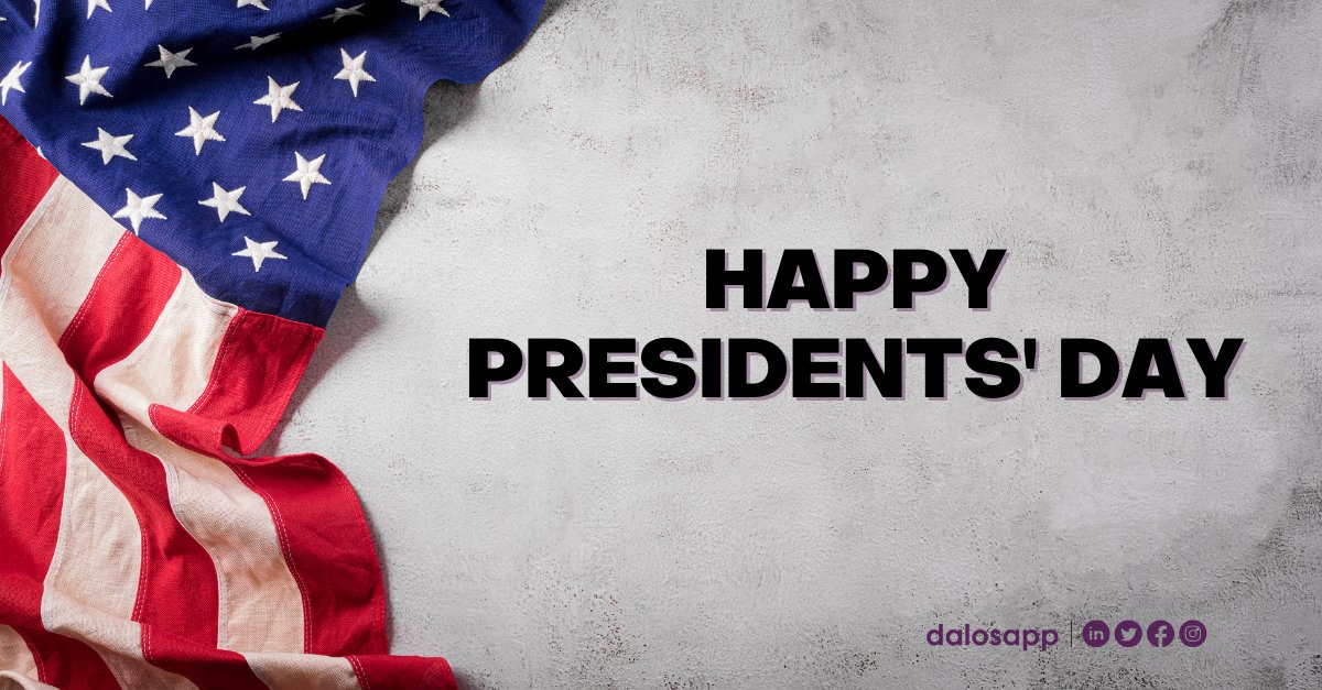 dalosapp's tweet photo. We would like to take this opportunity to thank our Presidents for everything they did for our country. Happy Presidents Day!
#dalosapp #presidentsday2022 #USA #presidentsday #happypresidentsday https://t.co/8gATgdixXB