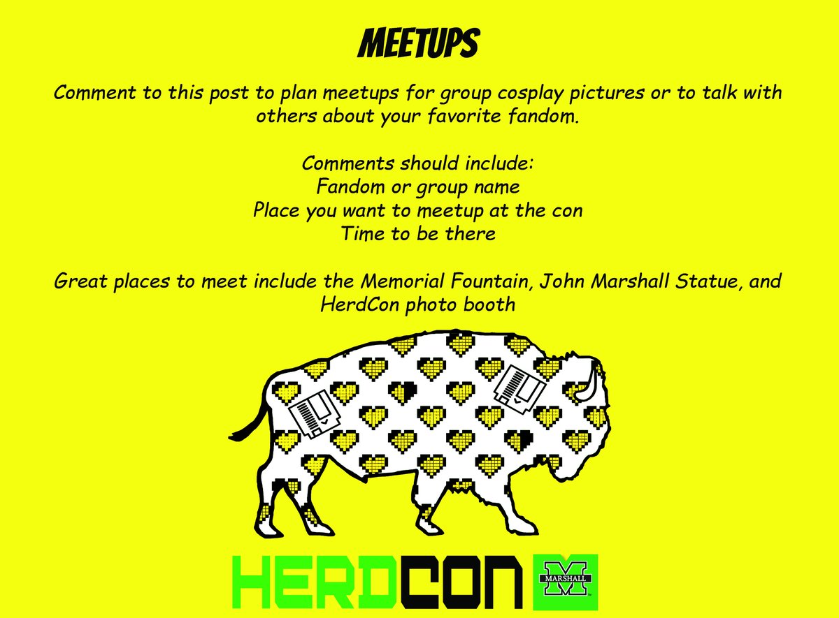 HerdConWV's tweet photo. Interested in doing photos at HerdCon?  Want to meet folks that love the same fandoms that you do?  Comment below or on our Facebook Meetup post to let folks know you'd like to meetup! https://t.co/n1V0rVAusf