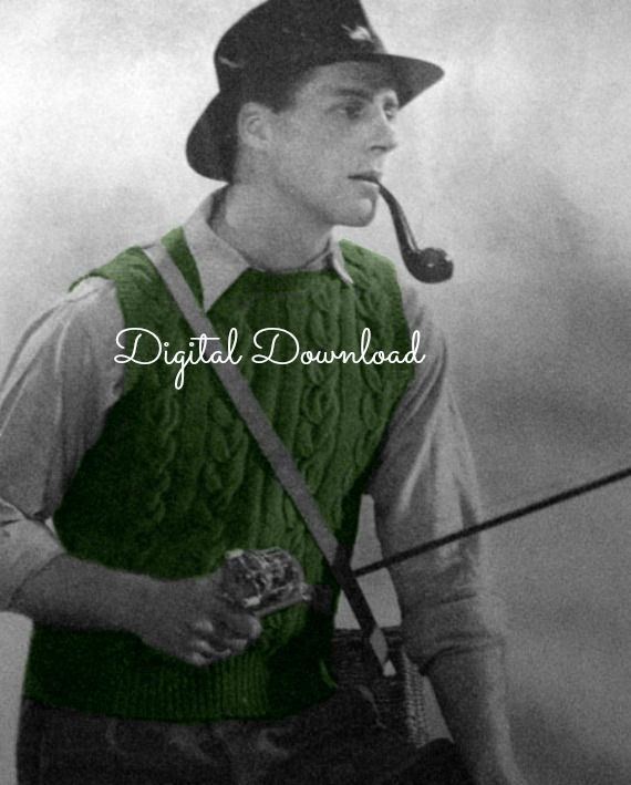 OneRetroLady's tweet image. It’s a classic for a reason. Check out this Vintage 40’s Men’s vest pattern. #WoolSweater, #KnitSweater, #MensVintageClothing.  etsy.me/3hYZfab