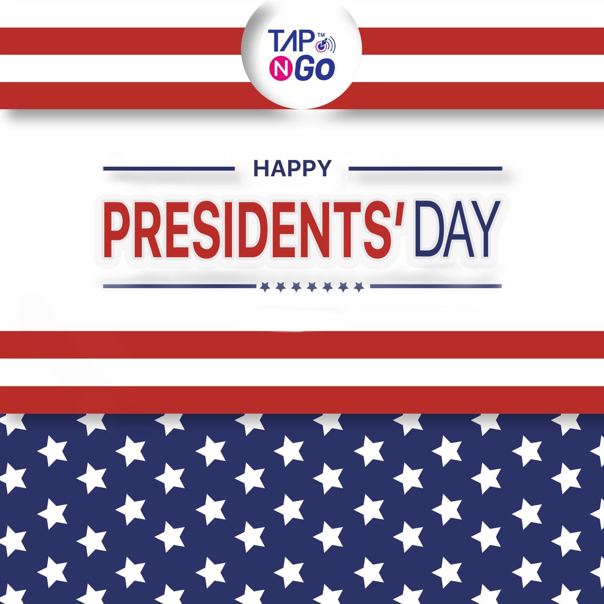HAPPY PRESIDENT'S DAY! 🇺🇸

#tapngo #idtapthat #cashless #contactless #cardless #createbetterexperiences