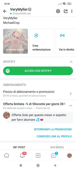 Il mio onlyfans a - 50% vi aspetto 👄💦 https://t.co/jE58lq6xtA