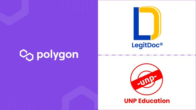 dexvraio's tweet photo. 🔰@LegitDocIndia has announced that UNP Education, is started issuing certificates to its students anchored directly on #Polygon 

🔰#LegitDoc is a patent-filed, blockchain-based system for issuing &amp; verifying digital documents

🔽INFO
https://t.co/UXel2QqslH
#PolygonSpace https://t.co/hm22Tz6uf1