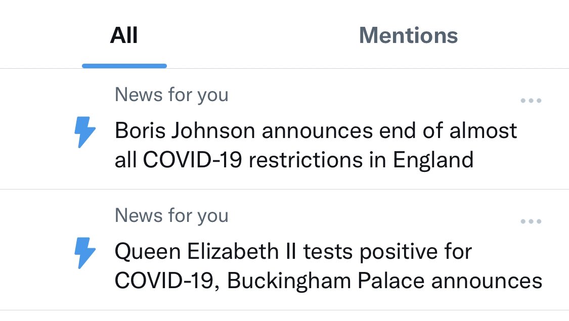 Nilsaalvarez's tweet photo. Ironic back to back news notifications. 😅
I call it “Royally Unrestricted”. 🤣
#EndMandates 👏🏼 #EndMedicalSegregation #MedicalFreedomMatters https://t.co/ldjU6lj2oJ