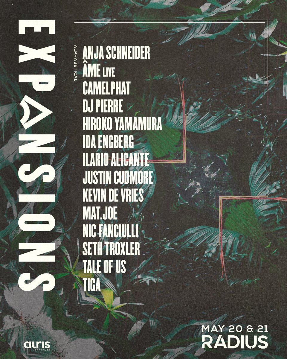 ▬ EXPANSIONS ▬
EXPANSIONS takes root at <a href="/RadiusChicago/">RADIUS</a>, converting the entire space into a botanical oasis where digital &amp; natural converge.

Two days, sign-up for pre-sale ➜ go.radius-chicago.com/expansions