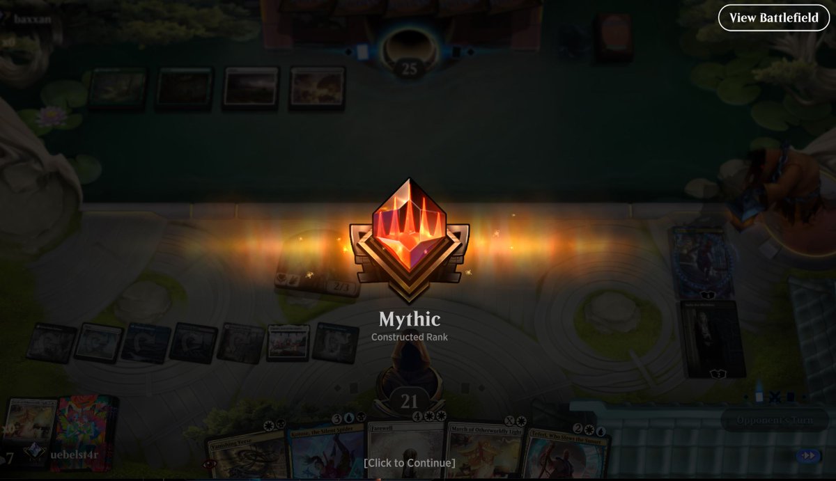 uebelst4r's tweet photo. After testing around with hundreds of Decks and ideas, i chose to made a run through diamond with this Esper Walkers Deck. I found it on Melee, but dont know who originally build it. Its a lot of fun to play! #CarnageMagic @CGCarnageGaming @RPGEEKS_ @MTG_Arena https://t.co/zBdlcMhJsD