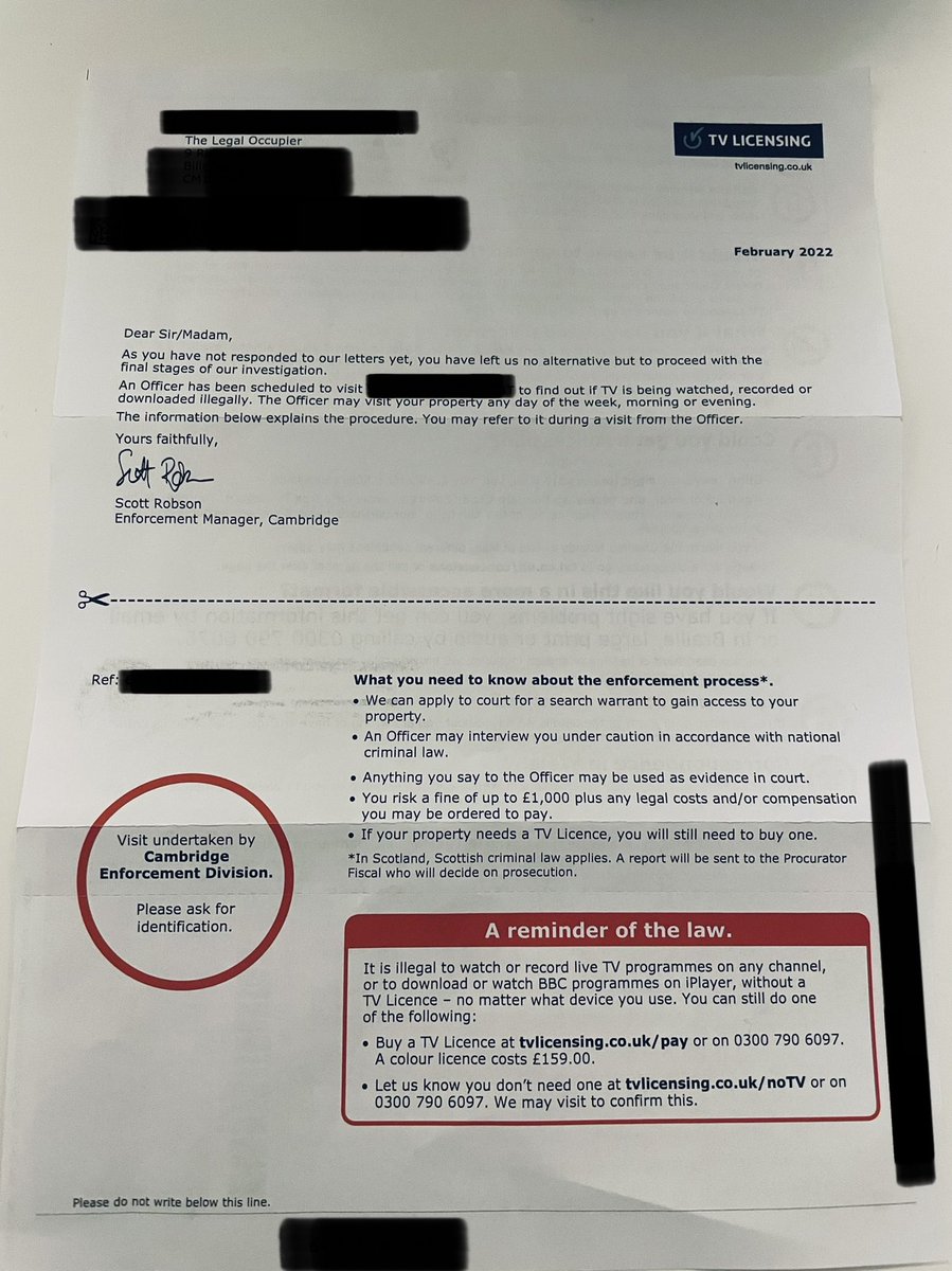 TV Licensing Letter Log (@tvlicensinguk) on Twitter photo 