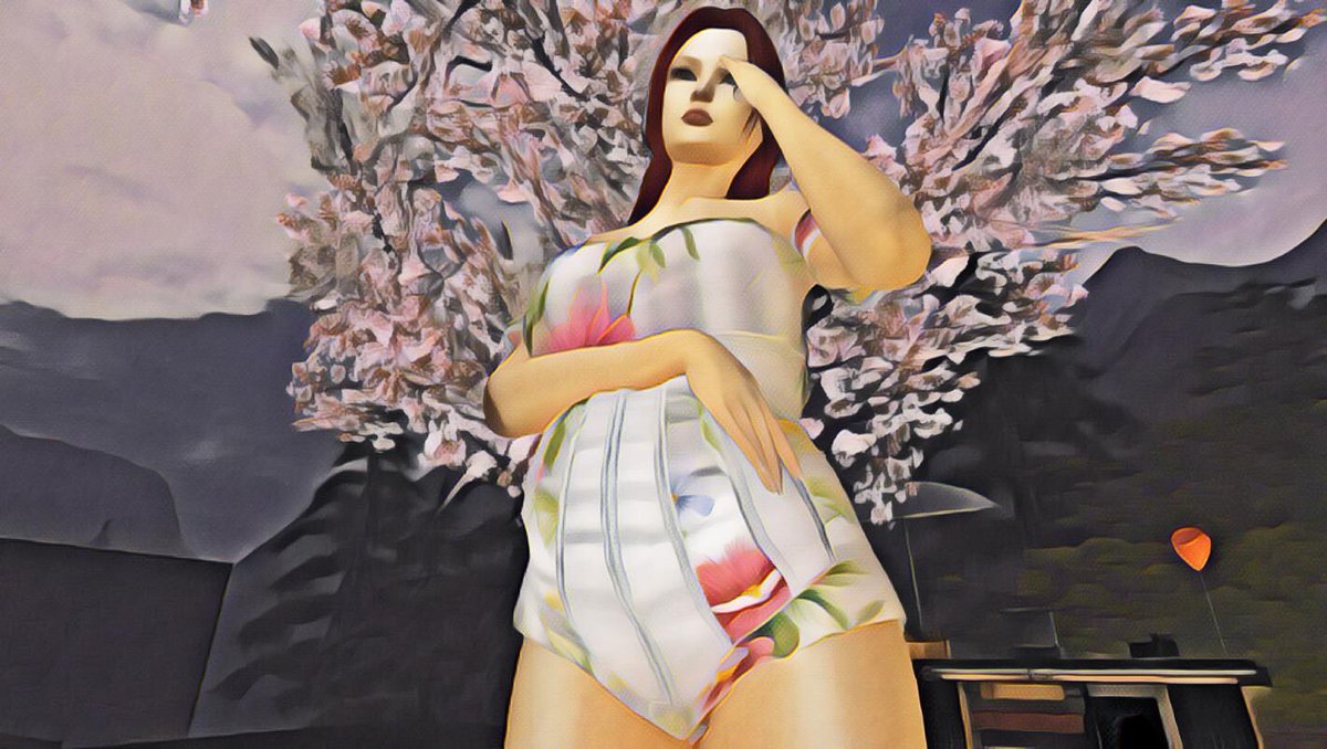 devastationborn's tweet image. Things were getting close - close enough to take pictures by the everbloom anyway. It was still quite cold, but worth it to spend these last few peaceful moments before they had both a newborn and a toddler to worry after. #devastationborn #almostbirthday #aurora