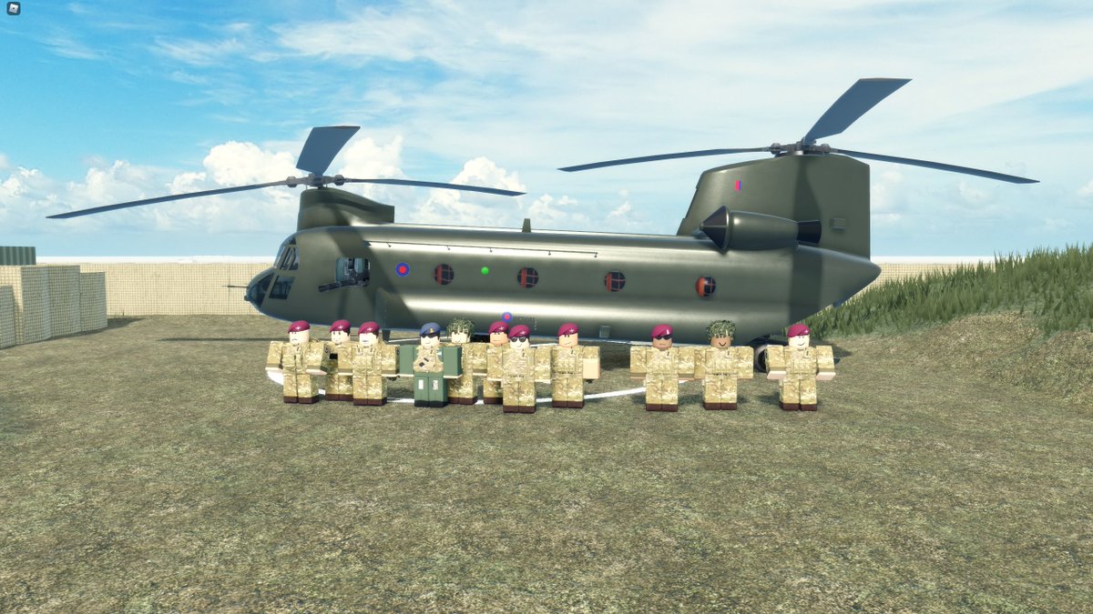 Today members of the Parachute regiment practised there fast rope skills with the help of <a href="/CorpsRaf/">No.2 Group ROBLOX</a>