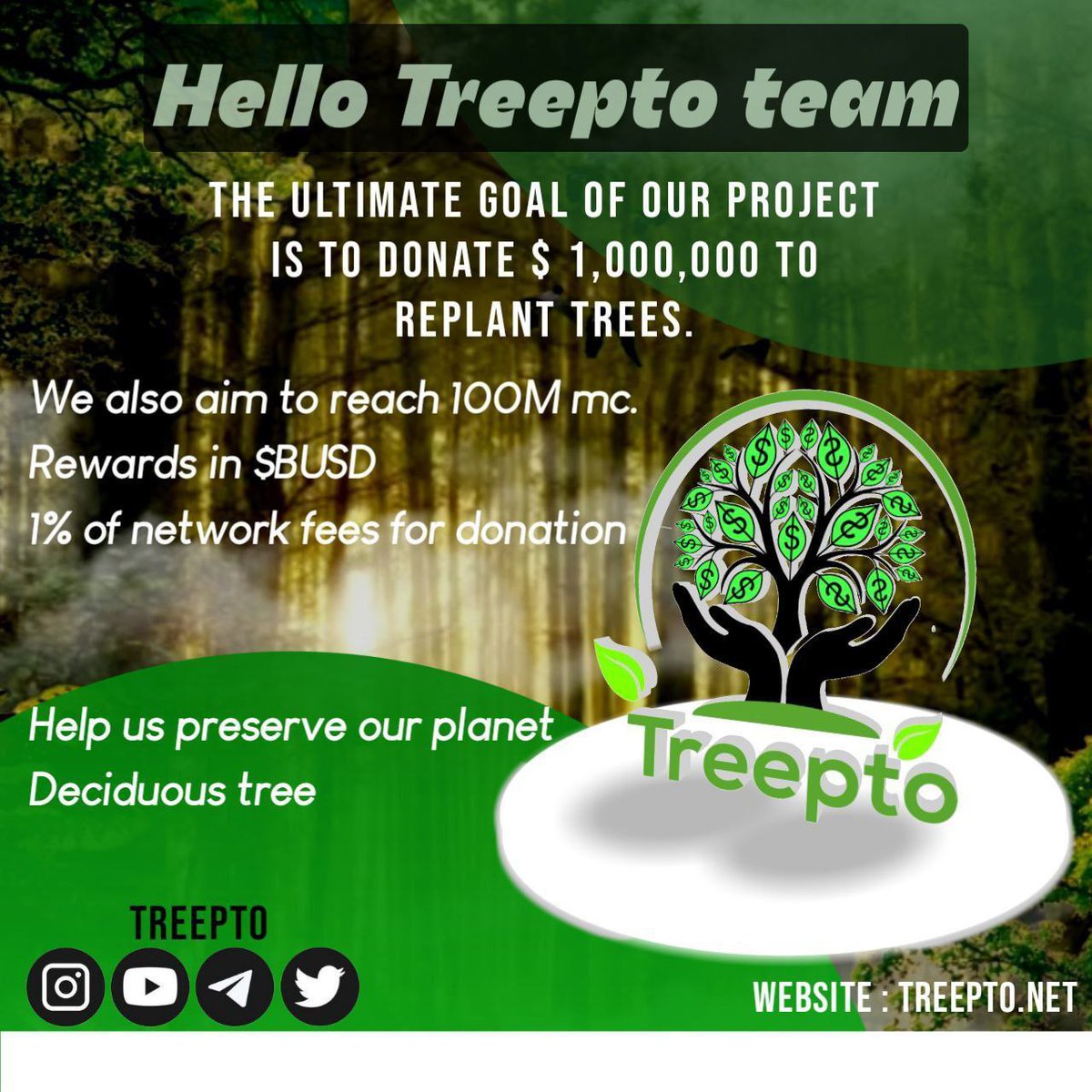 Cryptoka_c's tweet photo. @altcryptocom $TPO @TreeptoWorld  FOR SURE 🌲🌲🔥🚀
1st donation done 🔥 https://t.co/zHSVFauQ62