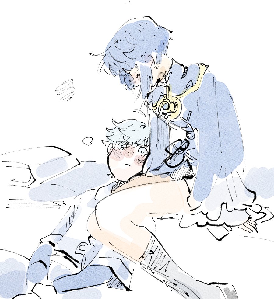 I'm so sorry for drawing them but the fact that thier ship name is called xingyun of all things is so cute i cried

#xingyun