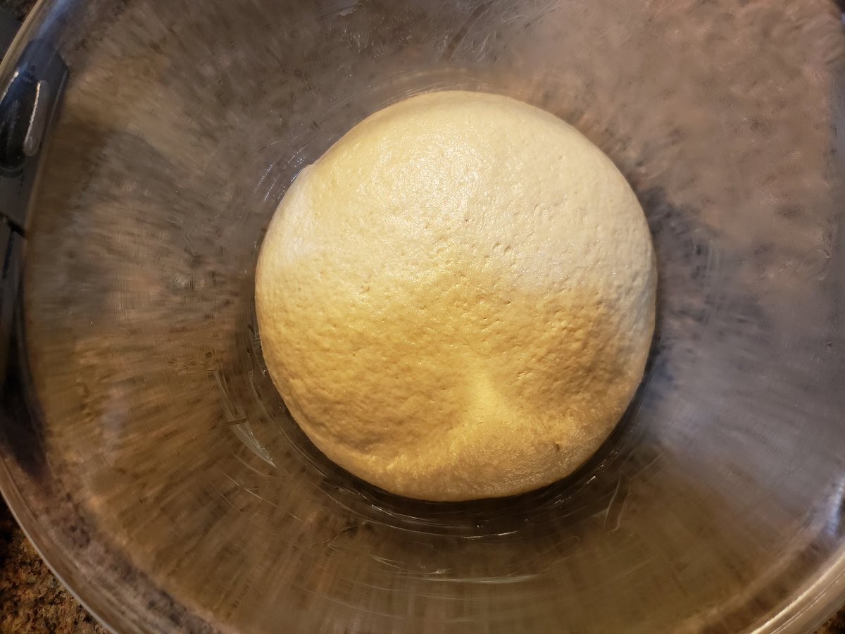 TinySpinster's tweet photo. Making some sourdough cinnamon buns! Dough ball after kneading on day 2, yesterday, vs day 3, this morning after letting microbes do their delicious work overnight.
#YummyScience #Baking #Microbes https://t.co/EVjgAlPN75