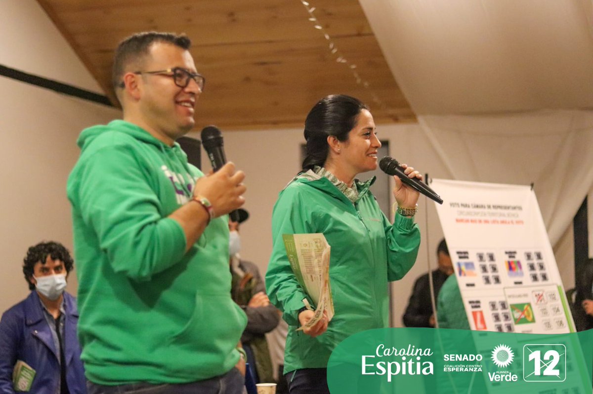 CaroEspitiaJ's tweet photo. 🌻#𝗩𝗲𝗿𝗱𝗲𝟭𝟮𝗦𝗲𝗻𝗮𝗱𝗼 Cada día es más grande el apoyo de las Voluntades. 

Gracias a @JaimeRaulSt (🌻Cámara 101) por darnos la oportunidad de compartir nuestra visión de país y el trabajo que vamos a realizar desde el Senado para generar más oportunidades para todos. https://t.co/pUsgBSFgZb
