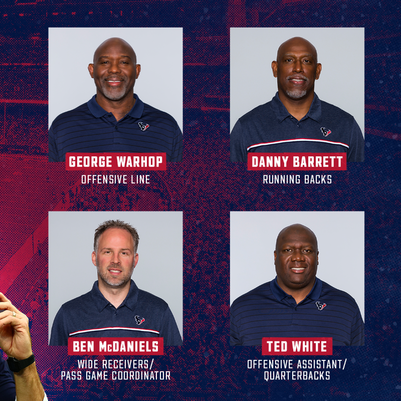 HoustonTexans's tweet photo. Introducing our 2022 coaching staff 😎