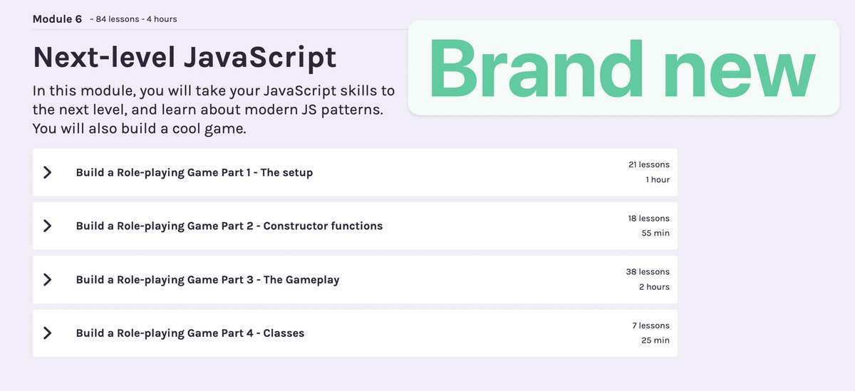 bookercodes's tweet image. Wonderful news for @Scrimba users:

We remade module 6: Next-level JavaScript to incorporate more hands-on challenges 🎉

All the credit goes to @TomChant who's been working on this for almost 3 months

Awesome work Tom!

scrimba.com/learn/frontend