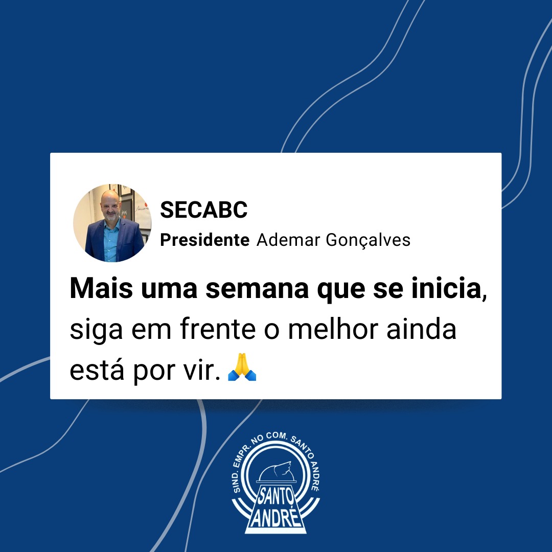 secabc's tweet image. Um ótima semana a todos!
.
.
.
#santoandré #abcpaulista #sãobernardodocampo #saocaetanodosul #maua #riograndedaserra #diadema #secabc #comerciarios #trabalhista  #sejasocio #secabc #abc