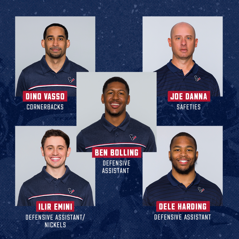HoustonTexans's tweet photo. Introducing our 2022 coaching staff 😎