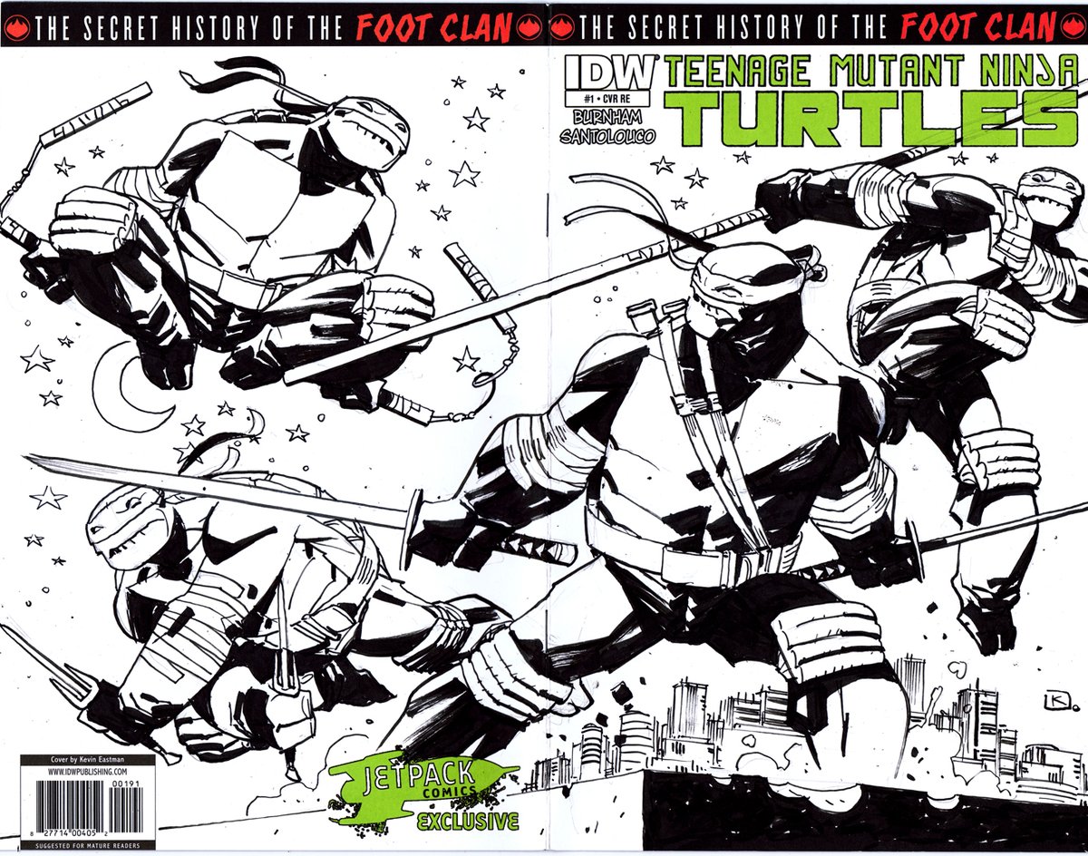 TMNT are trending, so here's a sketch cover I did back in the before time.  #TMNT