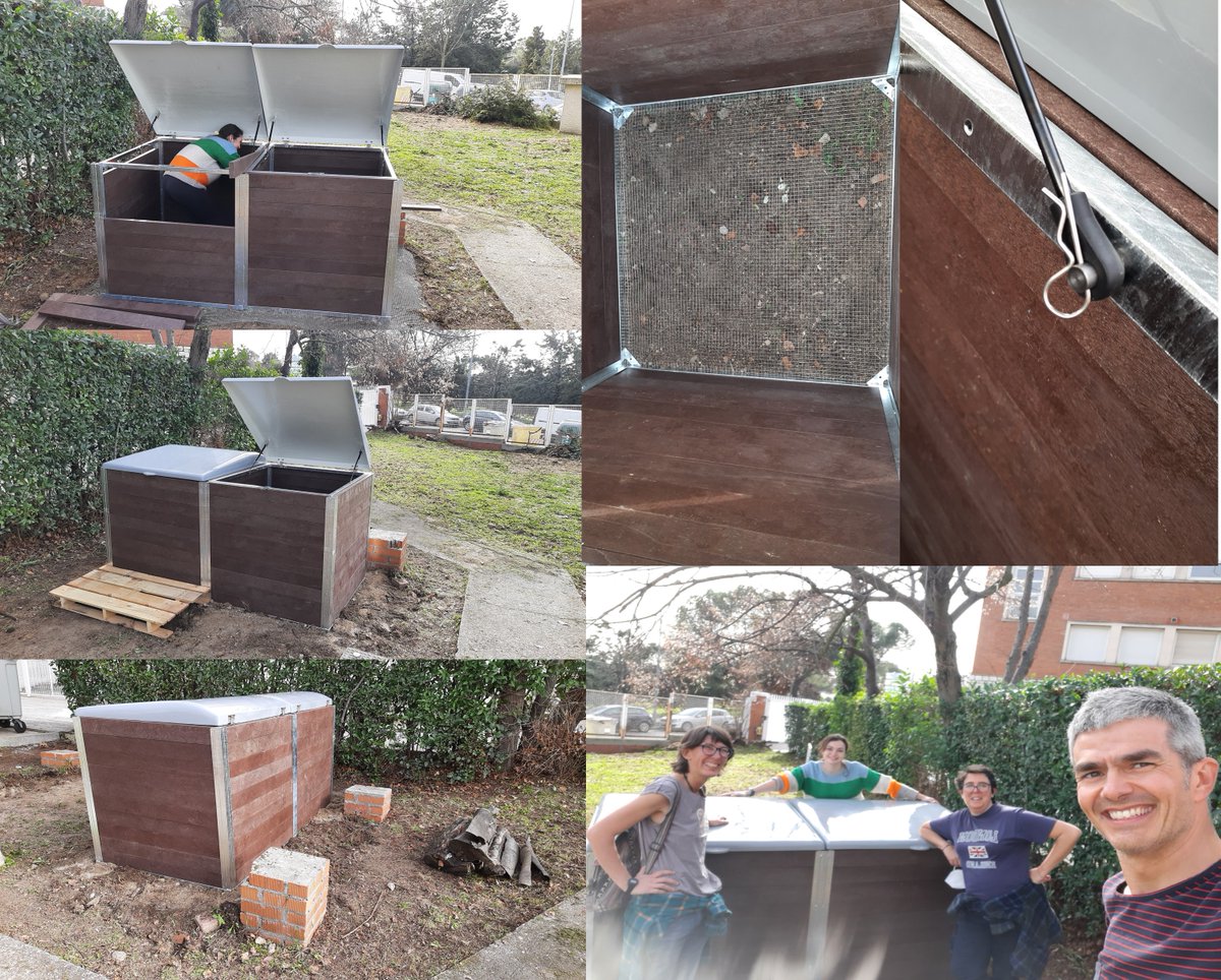 medioambUCM's tweet image. Nuestra reconocimiento al @InstitutoPluri por su compromiso con la #sostenibilidad👏
Tras el seminario sobre «El compostaje de proximidad. Participación ciudadana hacia el residuo cero» han construido su propia #compostera para reciclar poda y residuos orgánicos y obtener abono👍