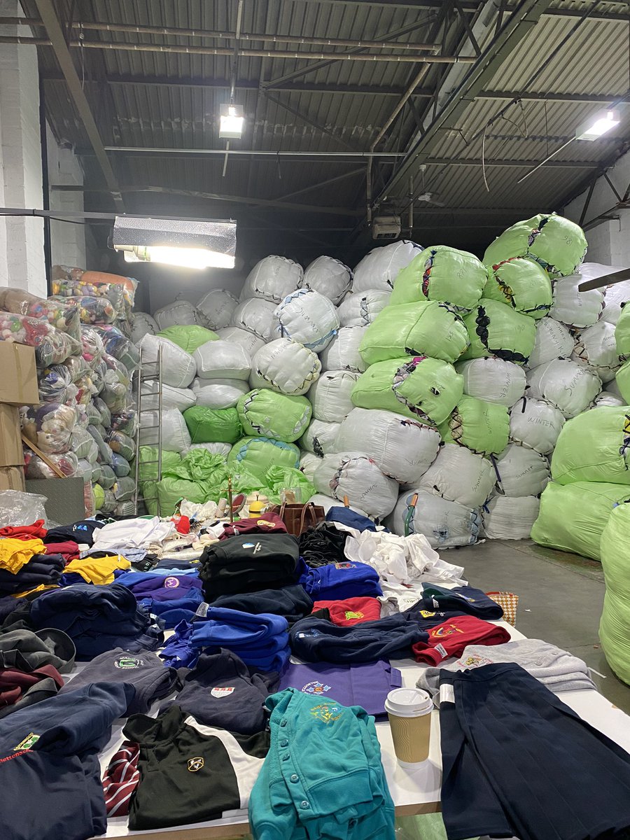 We are moving into our distribution centre. That’s a lot of #donations to go through. #ThankYou 🥰🥰😍