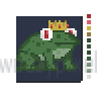 WoozyPixel's tweet photo. ribbit king :D

30 minutes, 12 colors

#pixelart #ドット絵 https://t.co/Bc6xv7KjAU