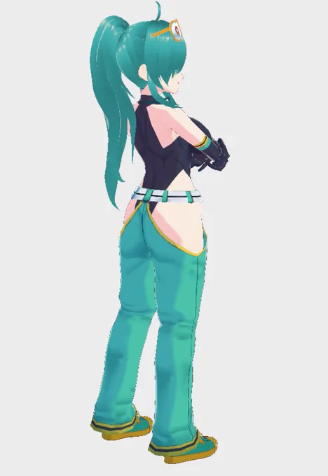 ブイロイドで
月わにさん3Ⅾ ポニテ衣装も作ってみたよ♪ 