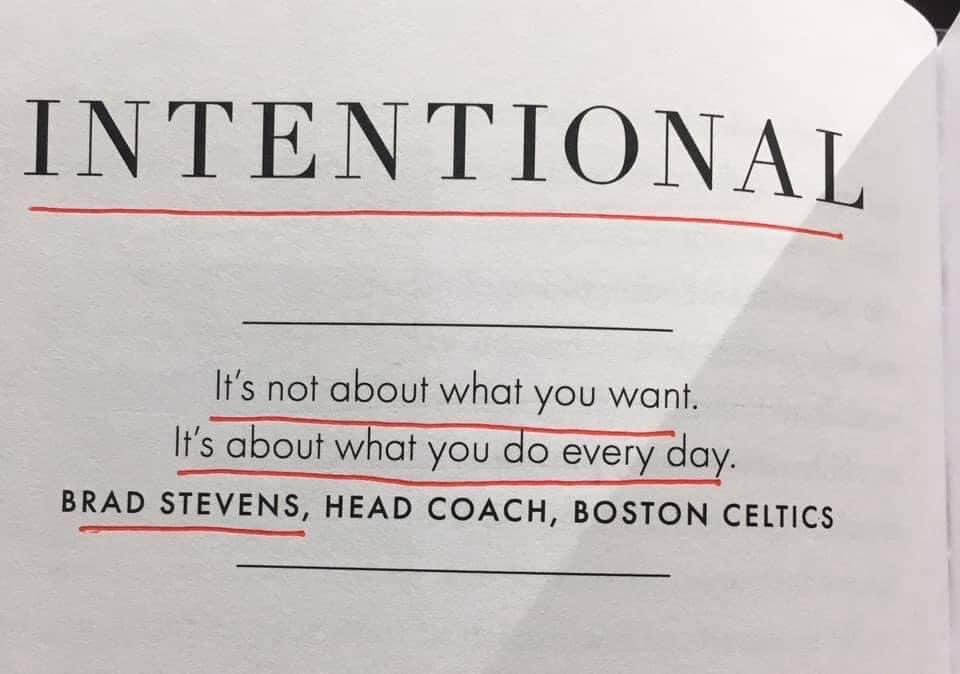 #TodayMatters
Be intentional in your approach today and everyday!
