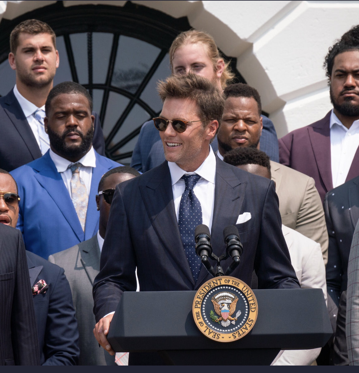 Happy President’s Day. Here’s a shot of John F. Kennedy from 1961 at the White House. Wait, I’m being told this is Tom Brady.