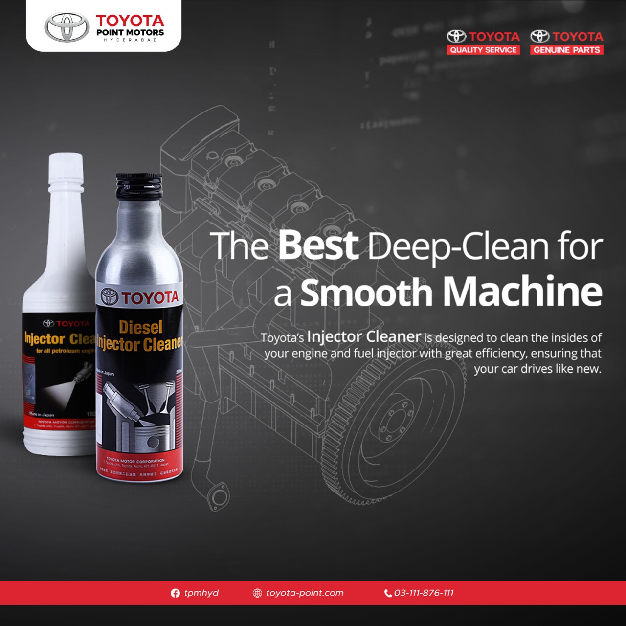 TOYOTA INJECTOR CLEANER FOR ALL TOYOTA DIESEL ENGINE VECHICLES