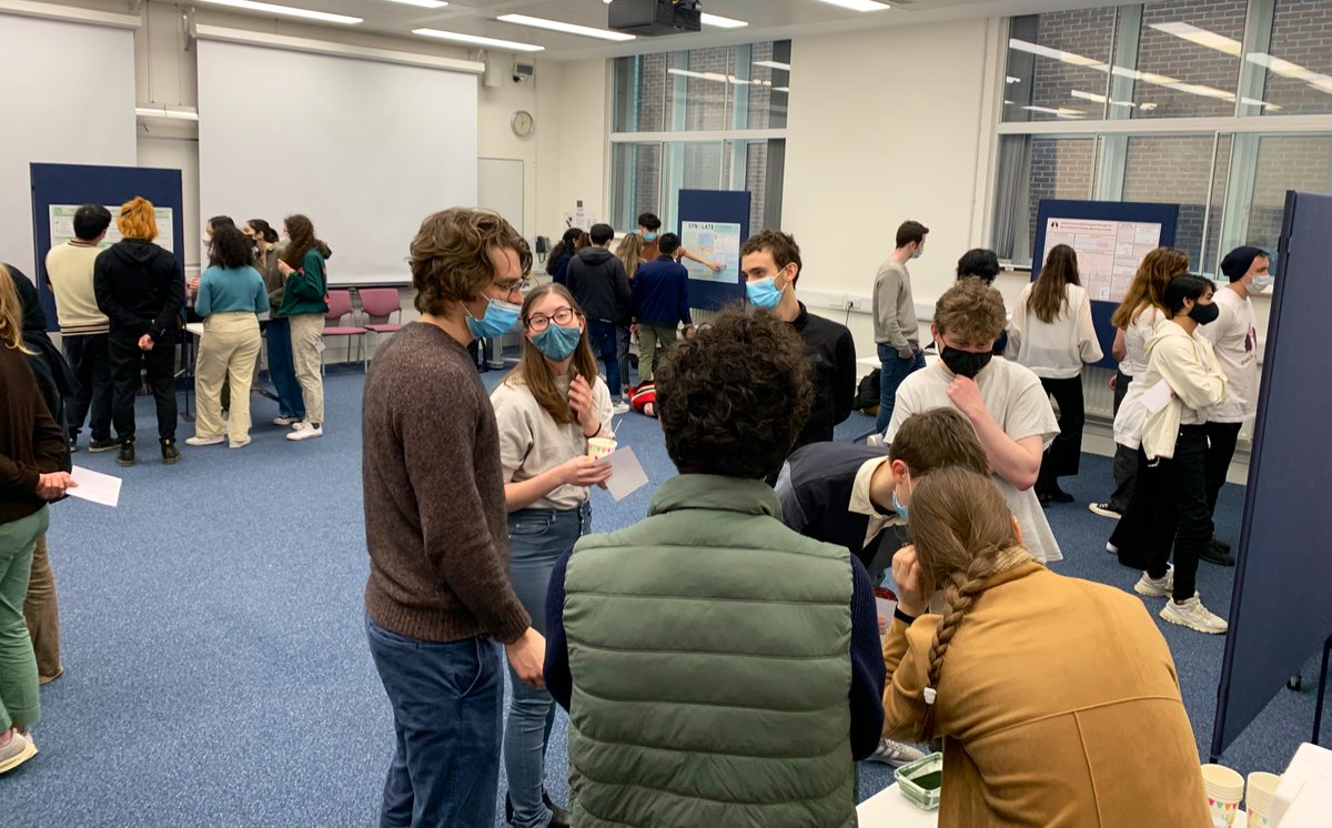 ProfTomEllis's tweet image. It’s the last day of our final year undergrad synthetic biology module and time for the students to present their mini-iGem projects in our first in-person poster session for 2 years. 👏🧬🎉 —&amp;gt; here are the 6 projects —&amp;gt;