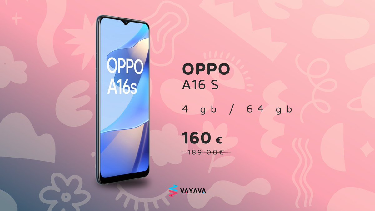 VAYAVA_ES's tweet photo. Encuentra en el #OppoA16 S y su impresionante batería de 5000 mAh la energía⚡ que necesitas para afrontar este #lunes.
#OppoA16s 👉🏻https://t.co/DV8Yo59YJJ
#Oppo #OppoSerieA #ComprarOppo #Smartphone #SmartphoneOppo #OfertasOppo #MóvilesOppo #ComprarMóvilOppo https://t.co/Slw0dCoUqy