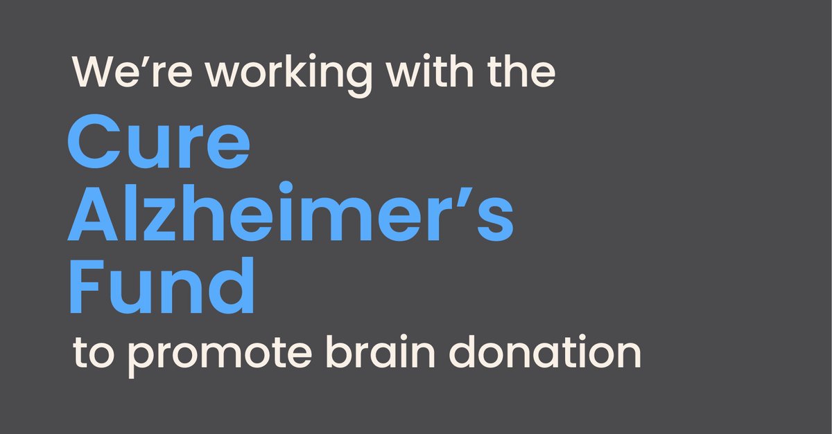 braindonorproj's tweet photo. We are thrilled to be working with @CureAlzheimers to invite more people โ and specifically, more kinds of people โ to consider donating their brain when the time comes. Science needs us. All of us. #brainresearch #braindonation #braindonor #bethebrain https://t.co/b9gEAg0NbI https://t.co/TOTUL3lCs2
