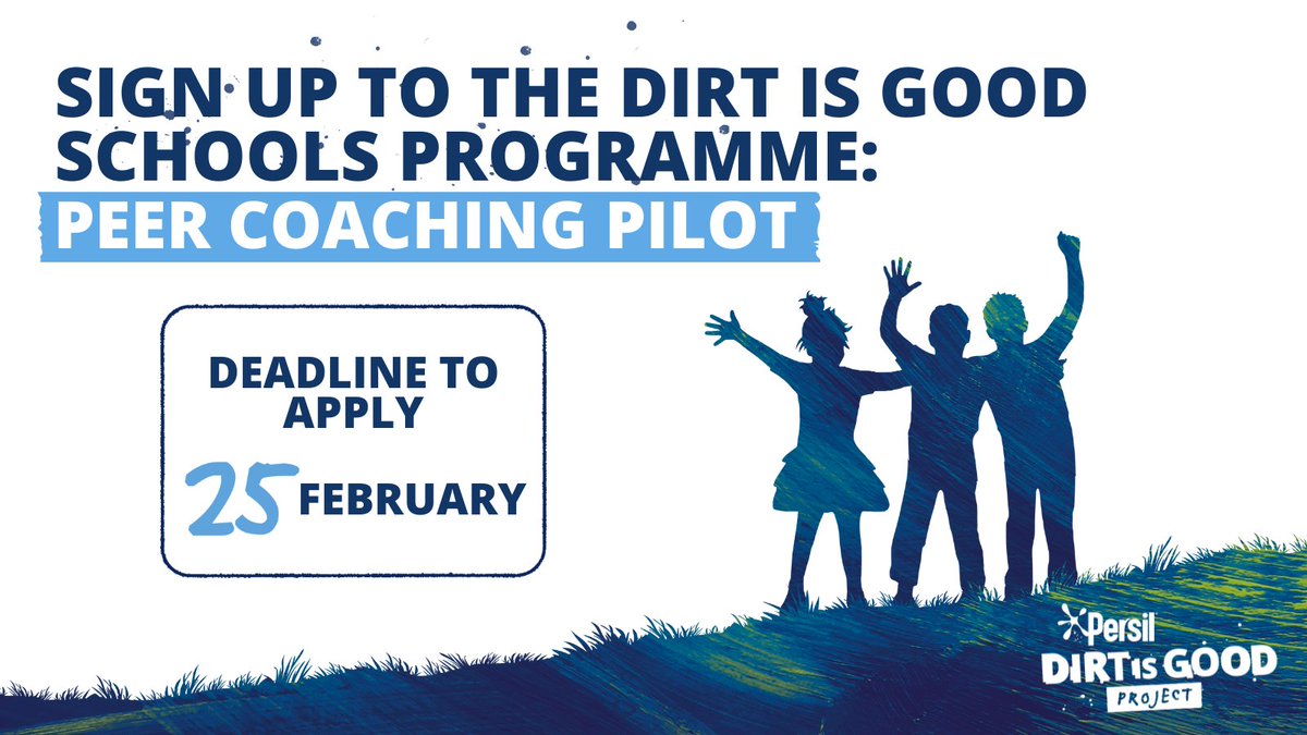 5⃣ DAYS REMAINING ‼️ Apply now to Peer Coaching Pilot programme ‼️ An amazing opportunity for older students to receive quality peer coach training & younger students to be supported in taking environmental/social action 🌍 More info dirtisgoodproject.com/uk/changemaker… #DirtIsGoodProject