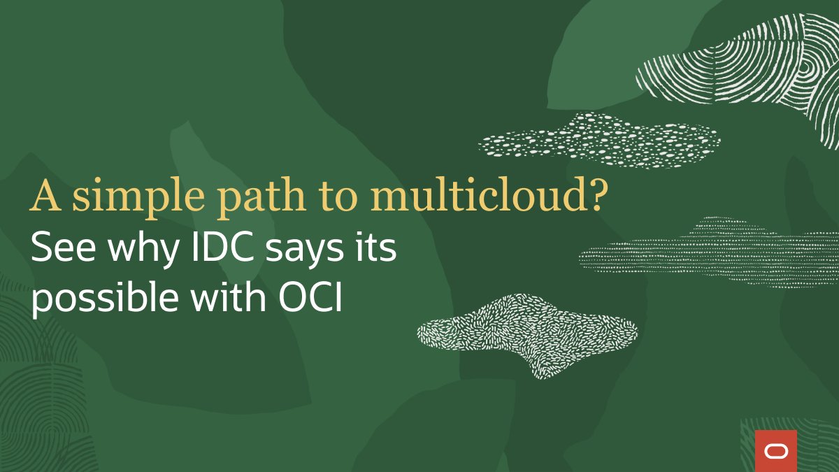 Oracle's tweet photo. 3 key benefits to a multicloud approach:
☑️ Reduce cost
☑️ Increase Capabilities
☑️ Greater Availability
https://t.co/Hha0pS7Jkp https://t.co/Li7zI8AVYt