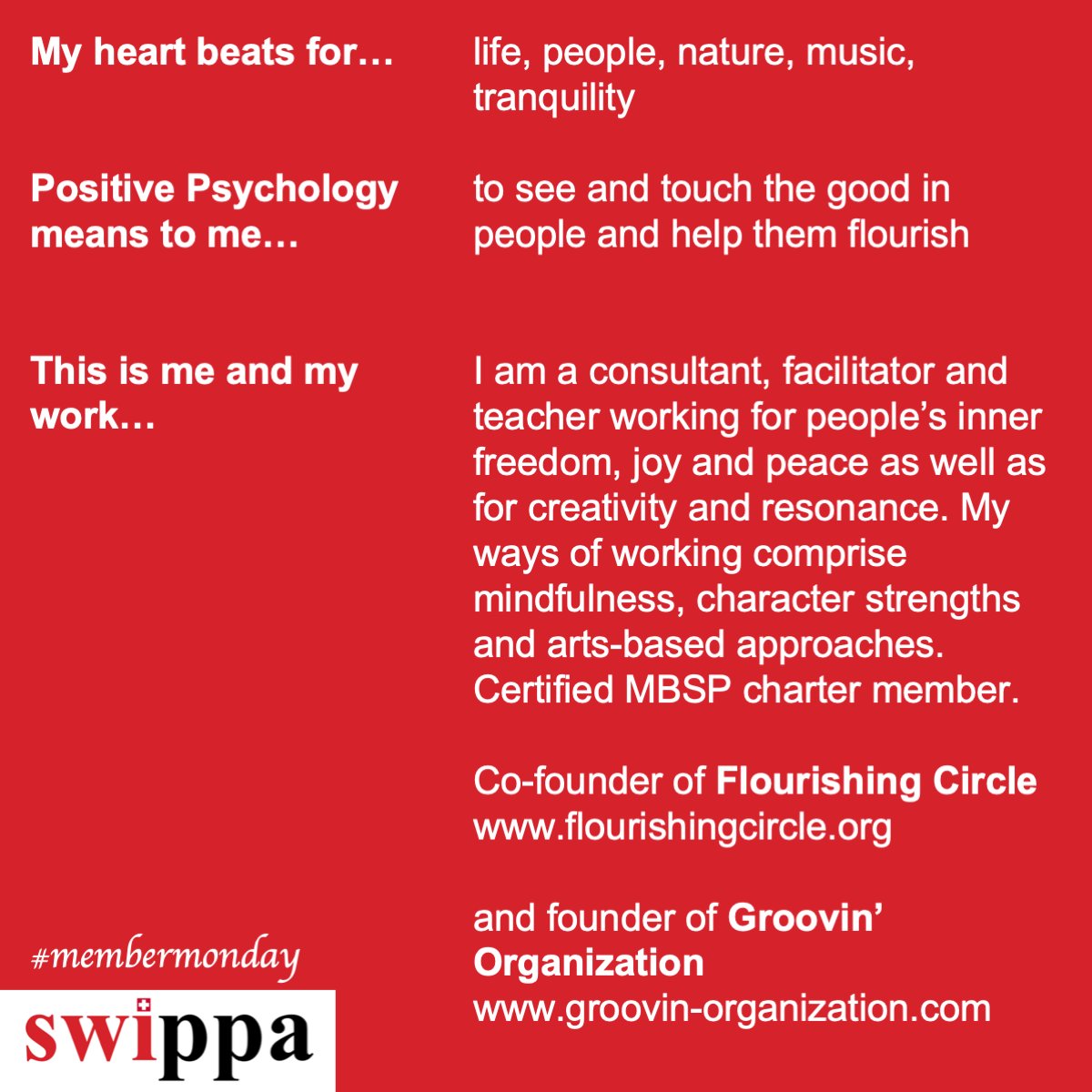 swippaCH's tweet photo. #membermonday - Today Lutz Hempel introduces himself 😊🌻
https://t.co/36Ik7TqWeR
https://t.co/0QwBwr28Sz
#swippa #positivepsychology #membermonday https://t.co/TVA76N6xzr