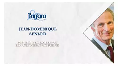 EDHEC_BSchool's tweet photo. Pour sa sixième conférence de la saison, l’@AgoraEdhec a reçu @jdsenard, Président de l’alliance Renault-Nissan-Mitsubishi, homme d’affaires et entrepreneur français. ➡️ https://t.co/RUduYhd8T6 https://t.co/P51BnJsp5O