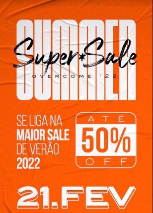CHEGOOU O GRANDE DIA 😱🥳 

Faltam poucos minutos pra começarmos com as promoções, e para tornarmos ainda melhor, temos também nosso cupom. 😍

cupom de desconto: ATTOVERCOME2022