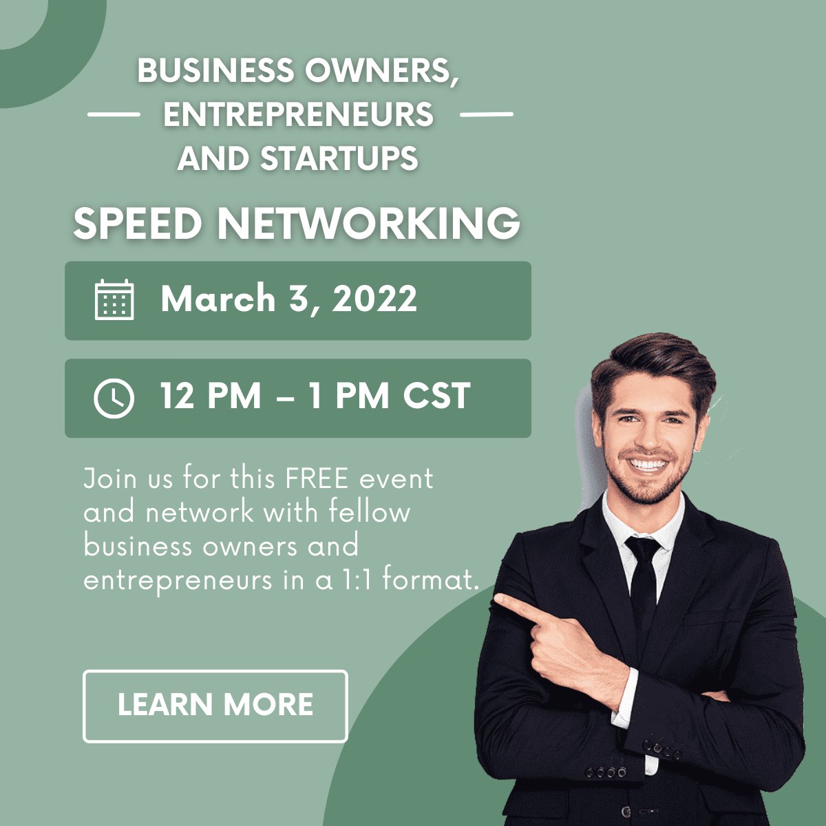 Come hear Startups.com Founder Groups Advisor Ed Kang present followed by a speed networking session with fellow business owners and entrepreneurs. Expand your network within the entrepreneur industry in a 1-on-1 video conference format.

speednetworking.com/business-owner…