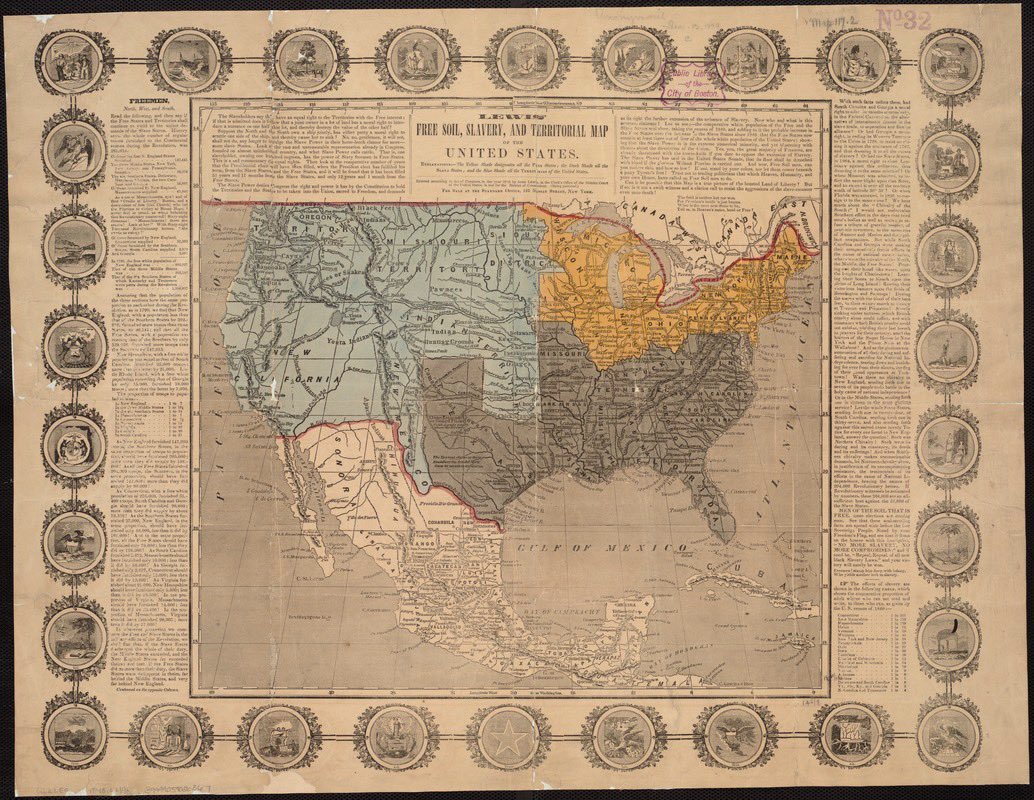 bplmaps's tweet photo. What does this map tell us about democracy in the United States? We've been working with students from @TheEnglishHS to look at maps that visualize larger systems, change over time, and the push & pull of American democracy. What do you see?
#MapMonday #TeachingWithMaps https://t.co/QL3Ka3L2gs