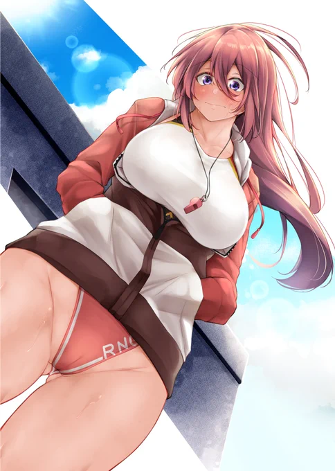 #くそ寒いので水着絵を貼る #アズレン競泳水着部 