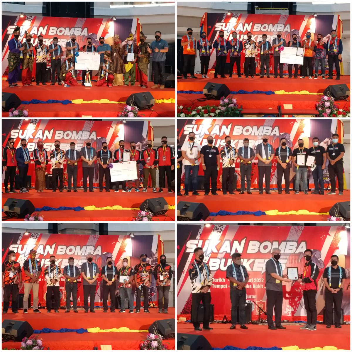KP_bombaJBPM's tweet photo. 12.2.2022 Berkesempatan menghadiri pertandingnan Fire Buskers 2022 sempena SUKBOM Pulau Pinang 2022 di Kompleks Bukit Jambul hari ini. https://t.co/D7wtuQU9t8
