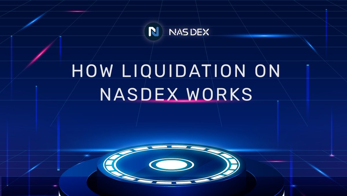 nasdex_xyz's tweet photo. How Liquidation on NASDEX Works?

On NASDEX stocks are minted at a minimum collateral ratio of 150%, if the value goes below this, user will experience liquidation of collateralized asset.

This 🧵 gives a detailed explanation of how liquidation mechanism on #NASDEX works. 

1/7 https://t.co/G0tE62zMjW