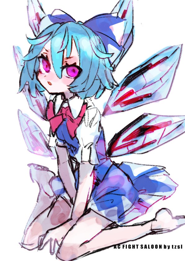 チルノ(東方Project) 「❄️❄️❄️ 」|tzslのイラスト