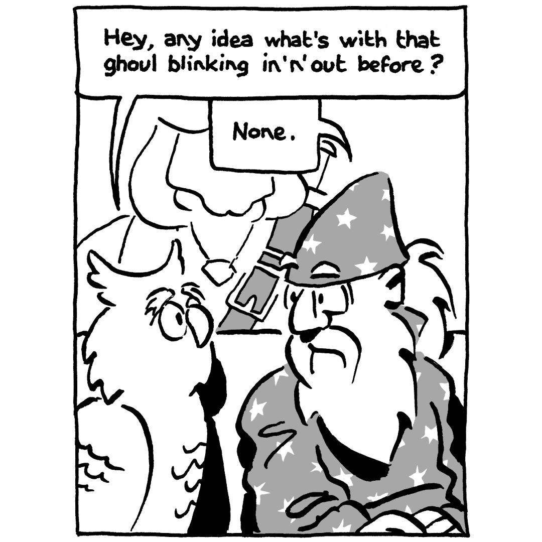 johncomic's tweet photo. new episode of "Not That Magic: Tales of Vernor Magus" (the Wizard of More Or Less) #comics #comicstrip #NotThatMagic #VernorMagus #RussTheBarbarian https://t.co/Noi1gCcK7J
