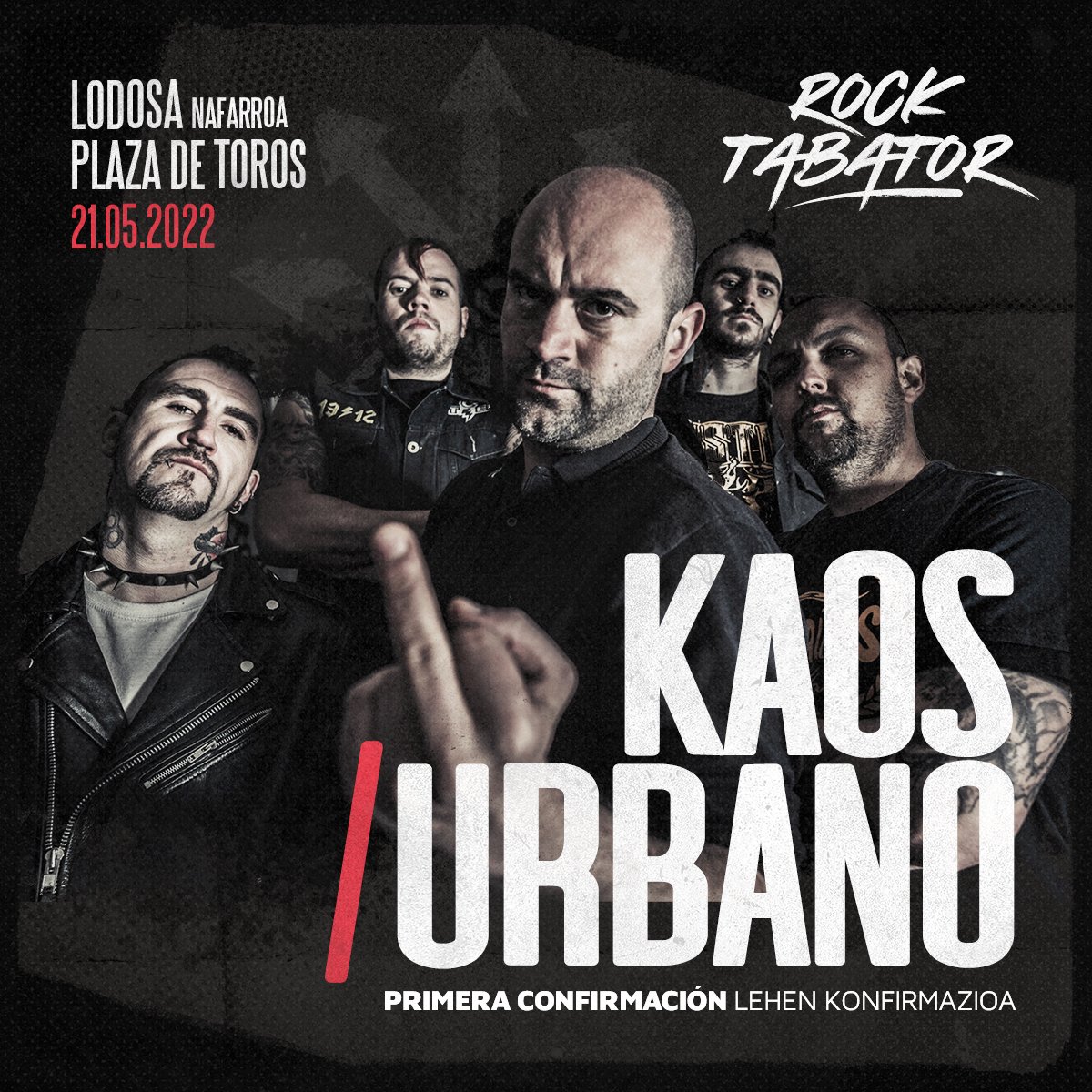 rocktabator's tweet photo. Desde Alcobendas…. ¡KAOS URBANO! @KAOSURBANO96  El grupo más makarra que podemos escuchar en todo el panorama estará dándolo todo en Lodosa el día 21 de mayo. https://t.co/c07MLo5Qz9