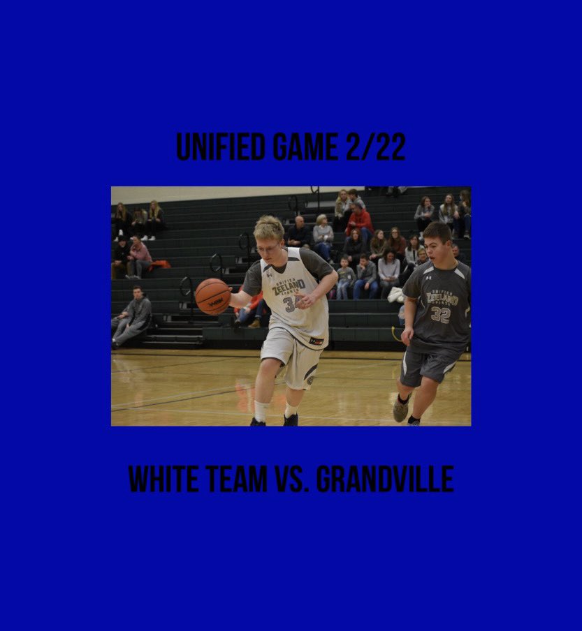 zeelandlinks's tweet photo. Come out and support Zeeland’s White tomorrow (February 22) against Grandville! The game starts at 4:15 and will be in the Zeeland East main gym. The East vs. West varsity teams will play immediately following. Hope to see you there! https://t.co/sC1TZOXFjn